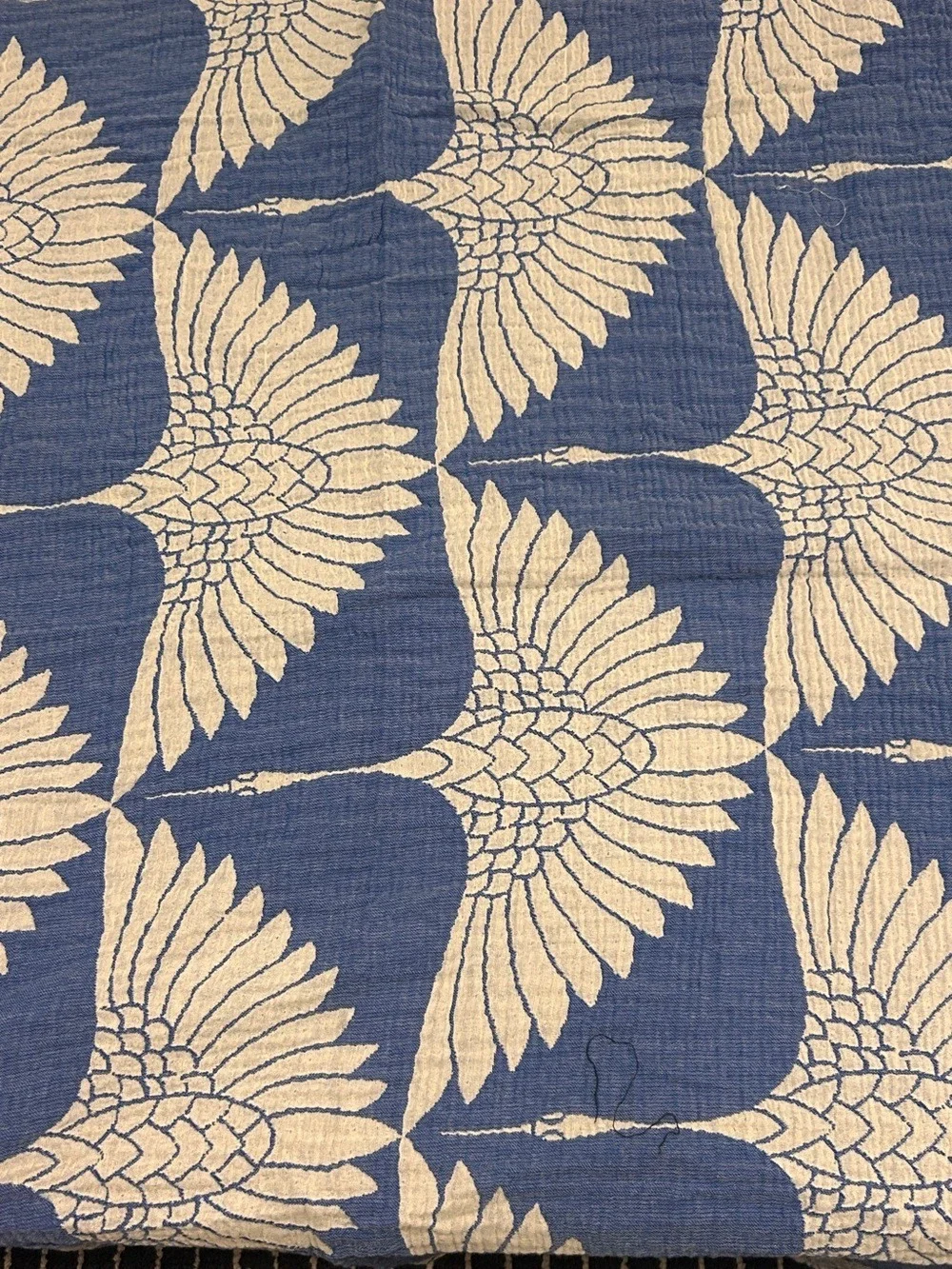 2 PC Striped Accent Pillow + Wrap Colbalt Blue + Summer White Set of 2 NEW